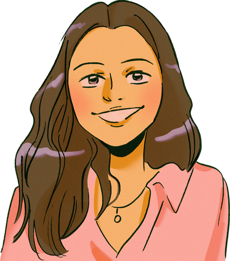 Detailed Anime Woman Smiling 